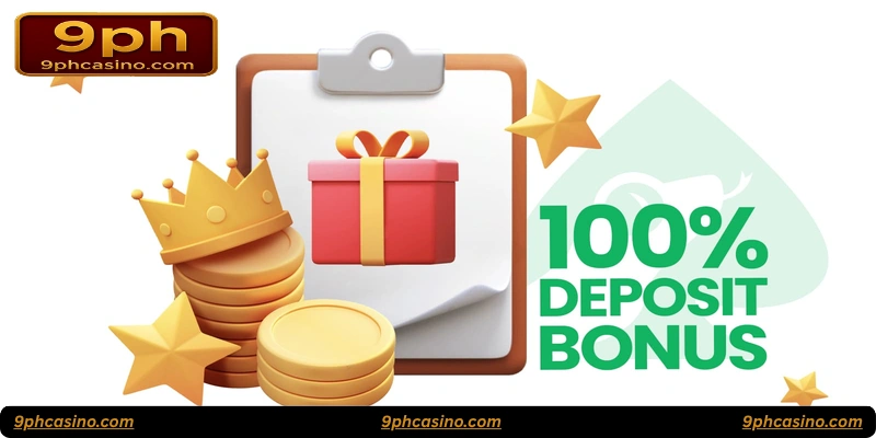 Deposit 100% bonus at 9ph