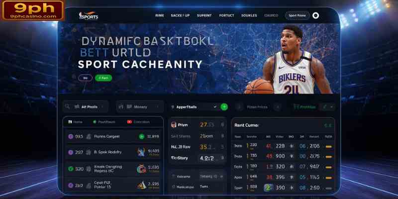 Online sportsbook screen displaying basketball betting odds and statistics